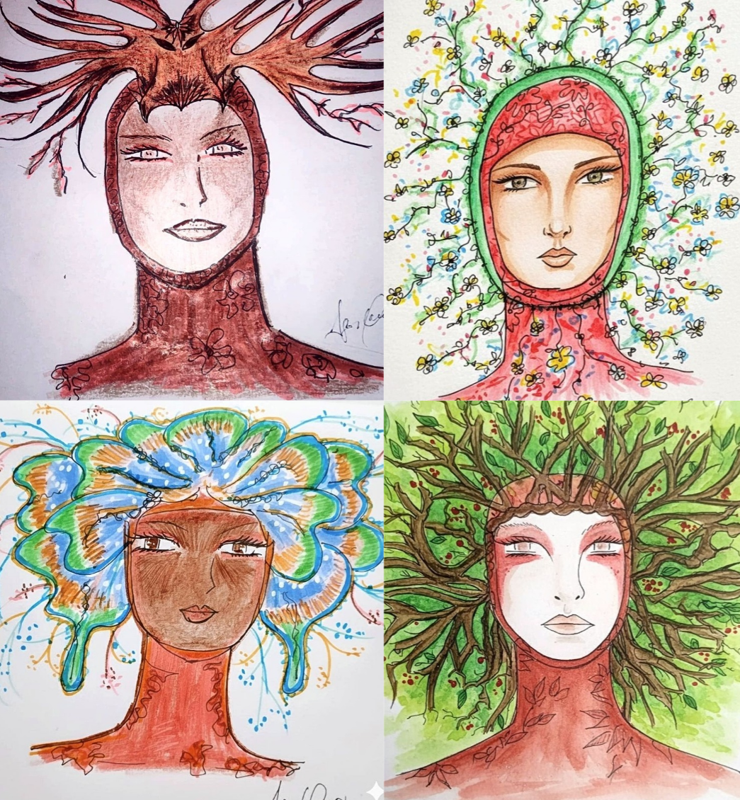 Fig. 4: Representação gráfica das coroas das Sábias. Fonte: Igor Quadros